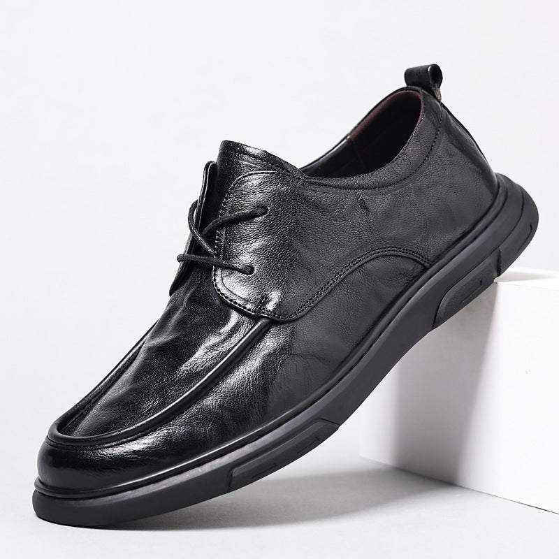 Innovative Men's Breathable Korean Fashion Soft Men's Casual Leather Shoes
