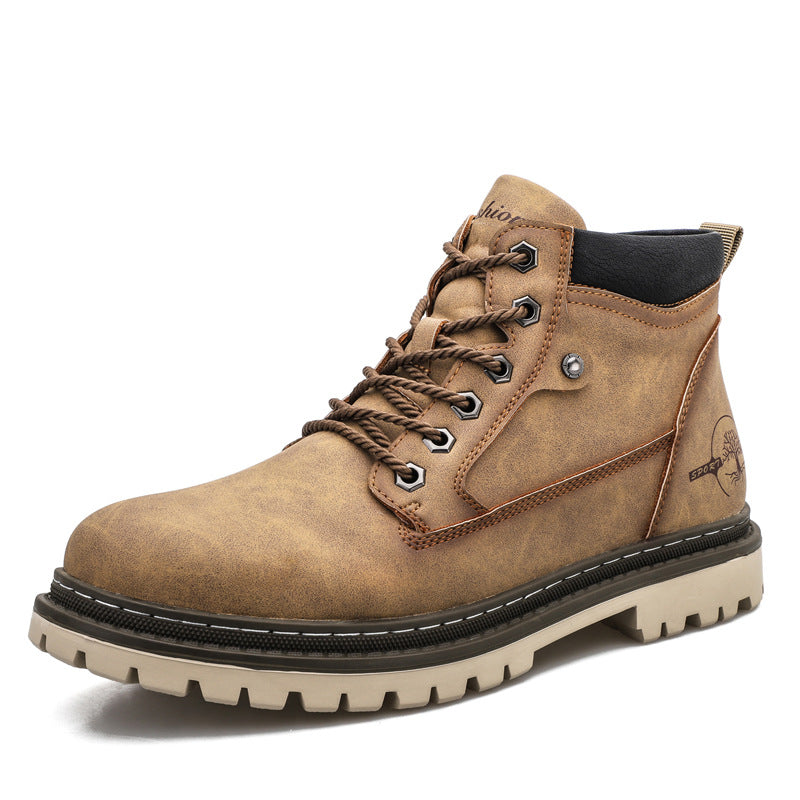 Men's Trendy Autumn British Style Martin Overalls Boots