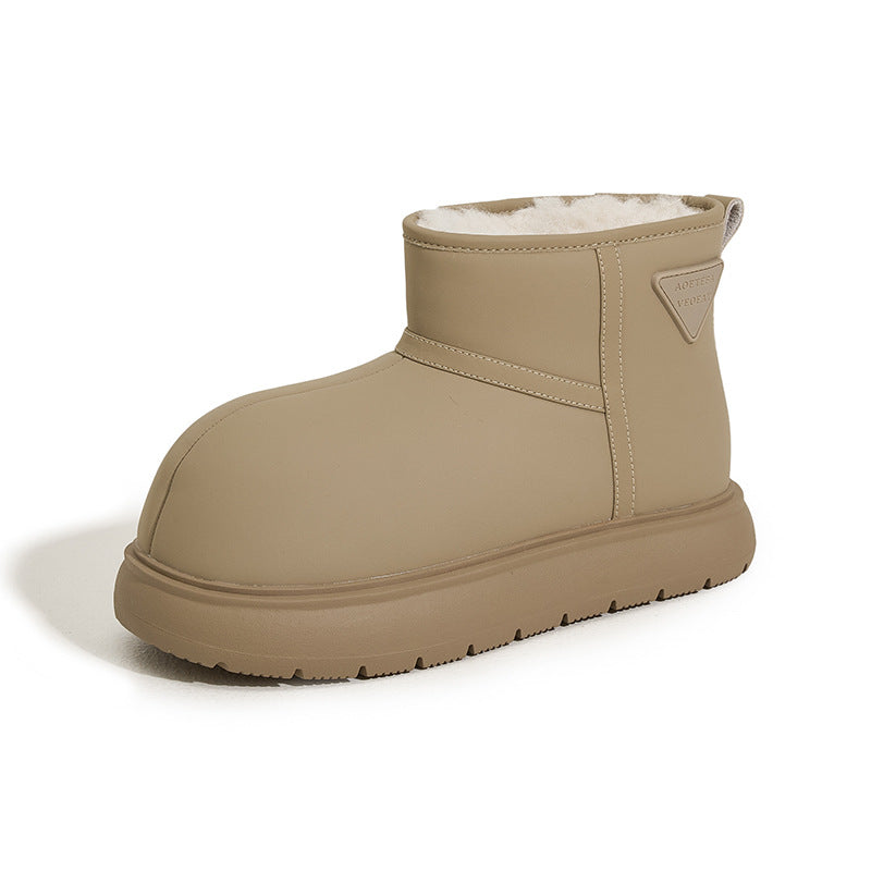 Women's Surface Winter Versatile Warm Big Head Snow Boots