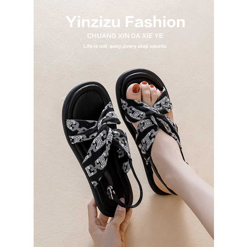 Women's Summer Fairy Style One Strap Beach Sandals