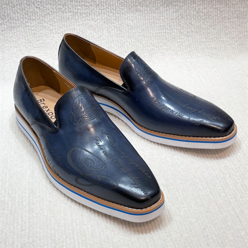 Men's Fashion Comfortable Flats Handmade Classic Office Leather Shoes