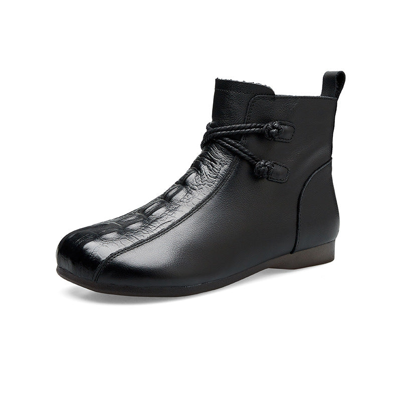Women's Soft Bottom Ankle Mother Fleece-lined Waterproof Boots