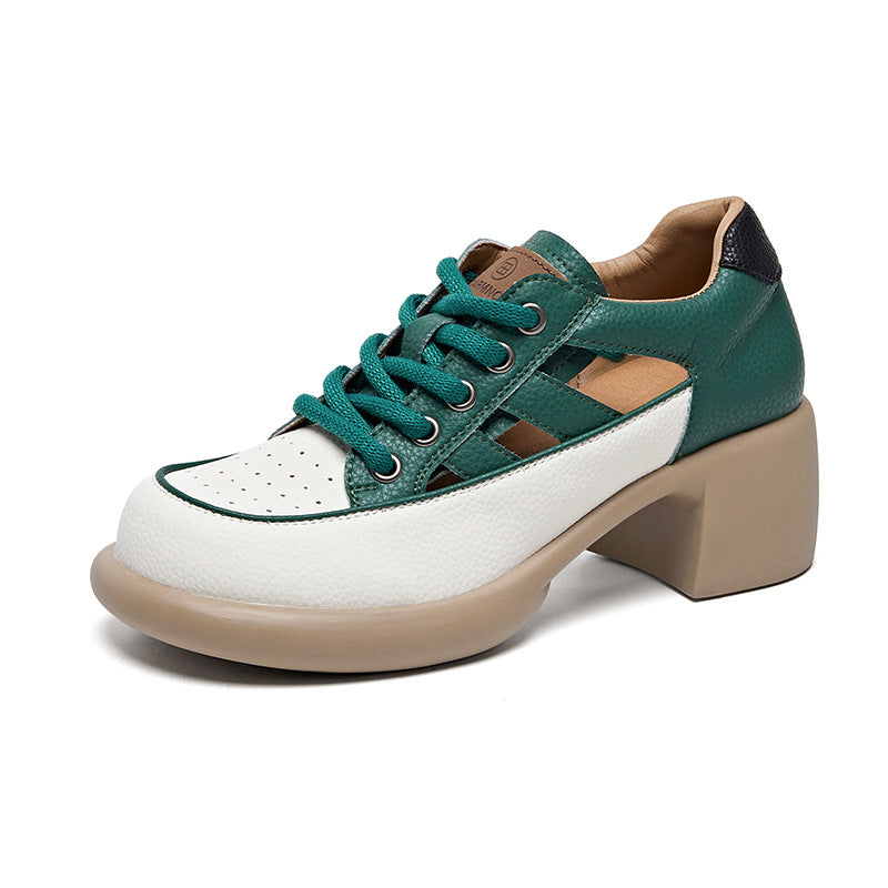 Women's Dress Breathable French Style Beautiful High-heeled Casual Shoes