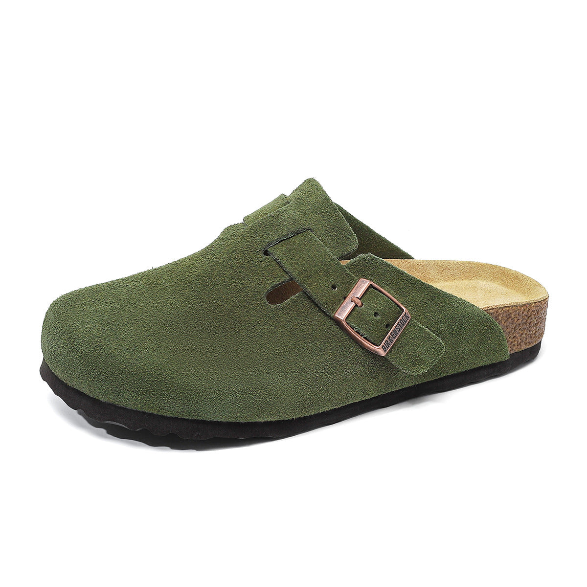 Women's & Men's Real Cork Full Cowhide Genuine Platform Slippers