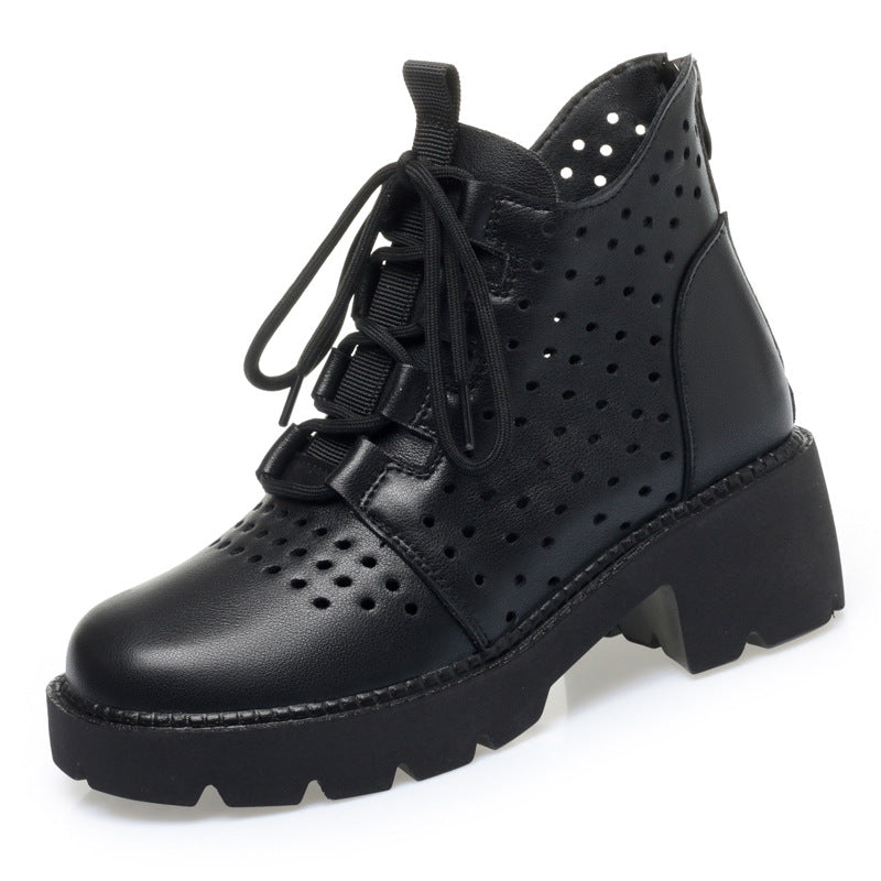 Women's Mesh Mid Chunky Rhinestone Lace Plus Sandals