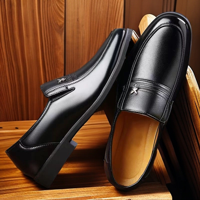Men's Second Hair Business Real Soft Bottom Leather Shoes