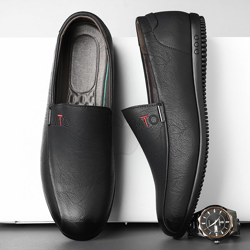 Men's Durable Attractive Charming Flat Driving Leather Shoes