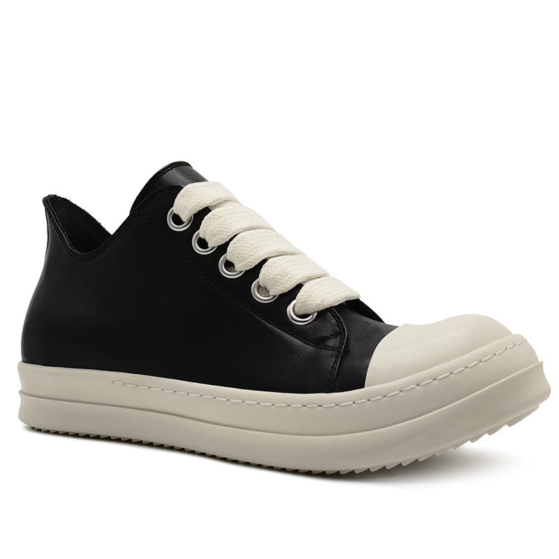 Men's Sports Thick Bottom Shallow Mouth Width Casual Shoes