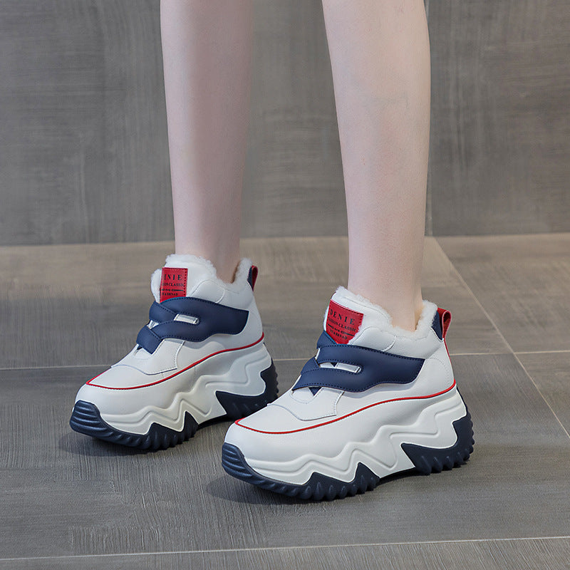 Women's Genuine Platform Height Increasing Insole Sports Casual Shoes