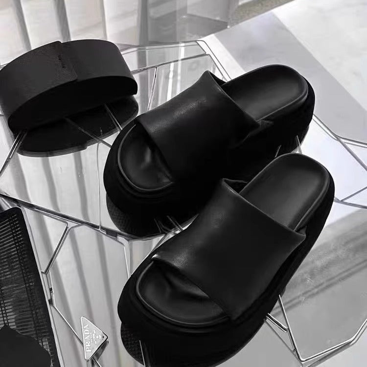 Surface Sole Increased Outer Wear Thick Slippers