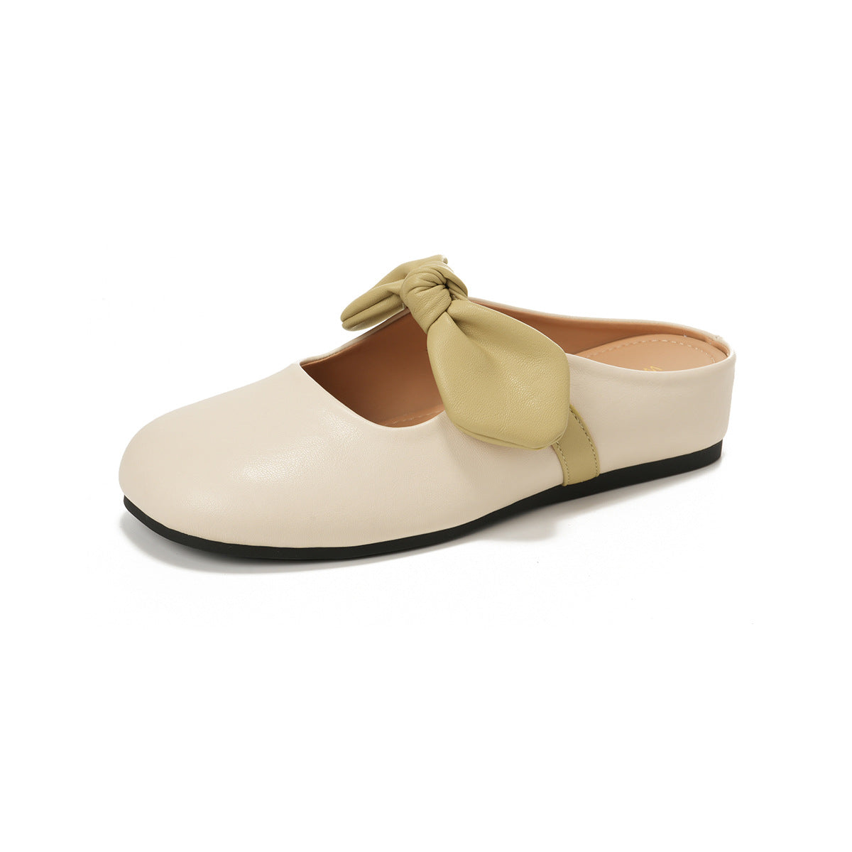 Women's Closed Toe Half Outer Wear Slip-on Slippers
