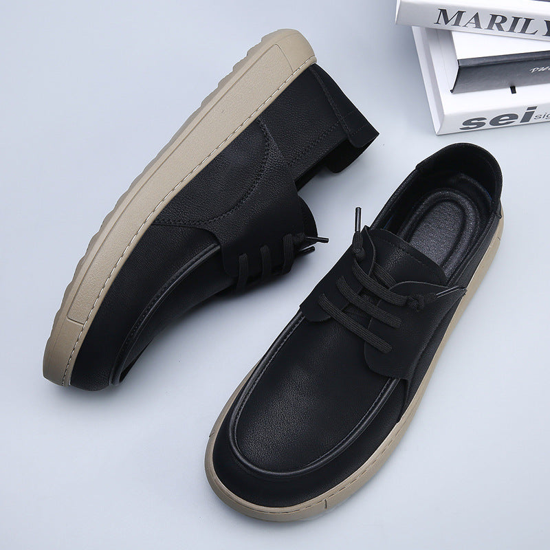 Men's Vintage Autumn Soft Bottom Breathable One Pedal Men's Casual Leather Shoes