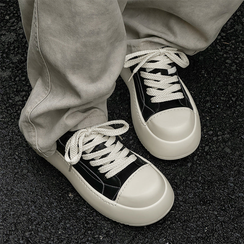 Men's Autumn Lightweight Soft Sole Muffin Platform Sneakers