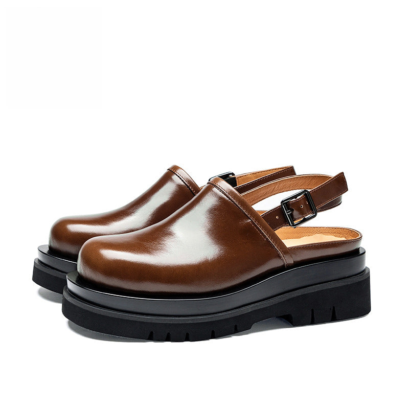 Men's Summer Thick-soled Increased Breathable Personality Roman Sandals