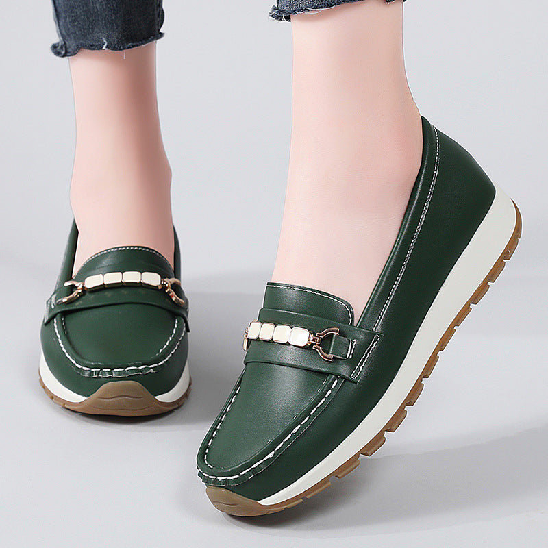 Women's Size Autumn Western Style Mom Soft Casual Shoes