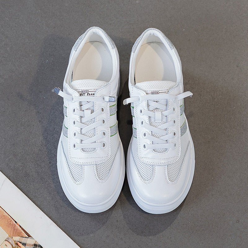 Women's & Men's Invisible Elevated White Simple Trendy Height Men's Shoes