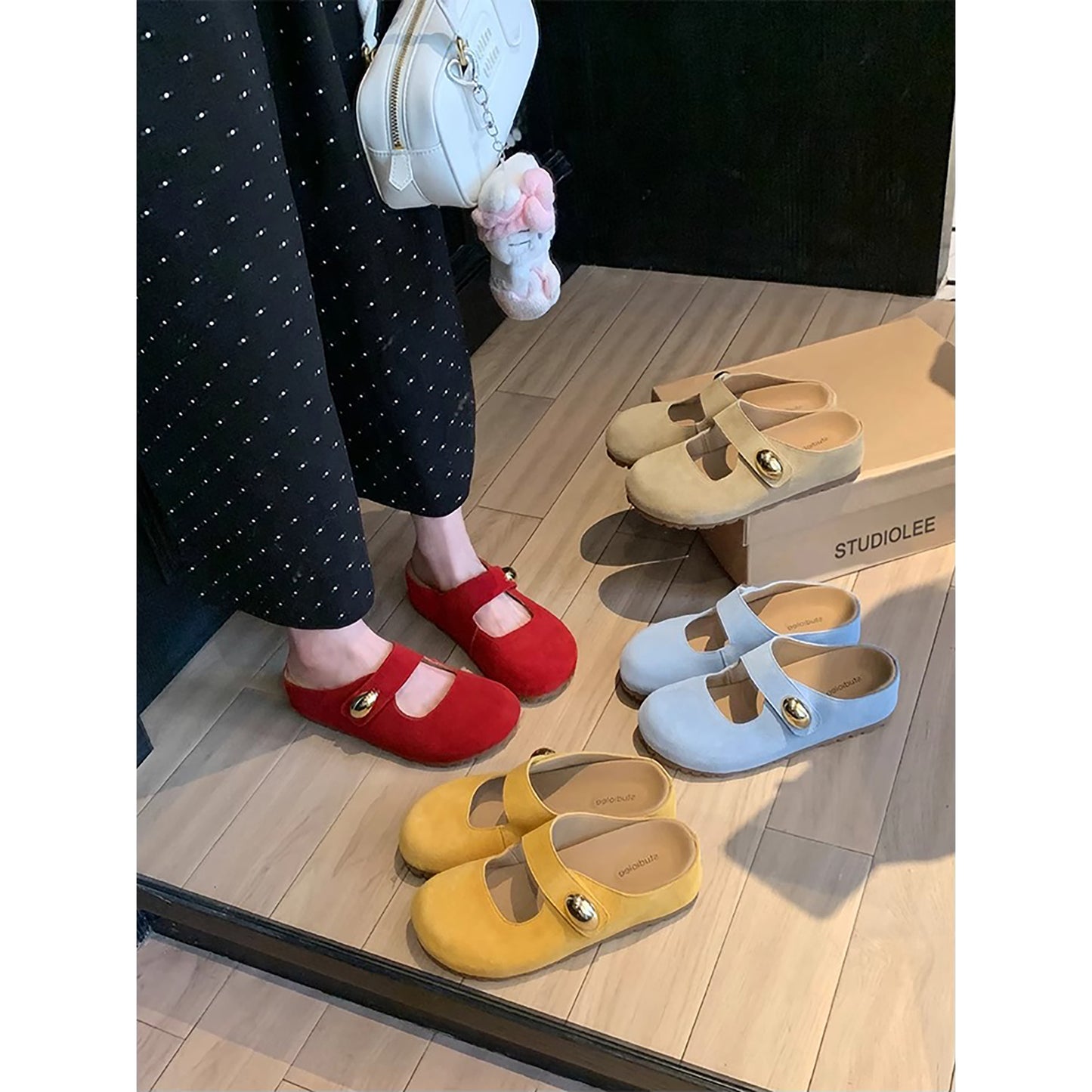 Women's Increasing Insole Little Golden Beans Thick Slippers