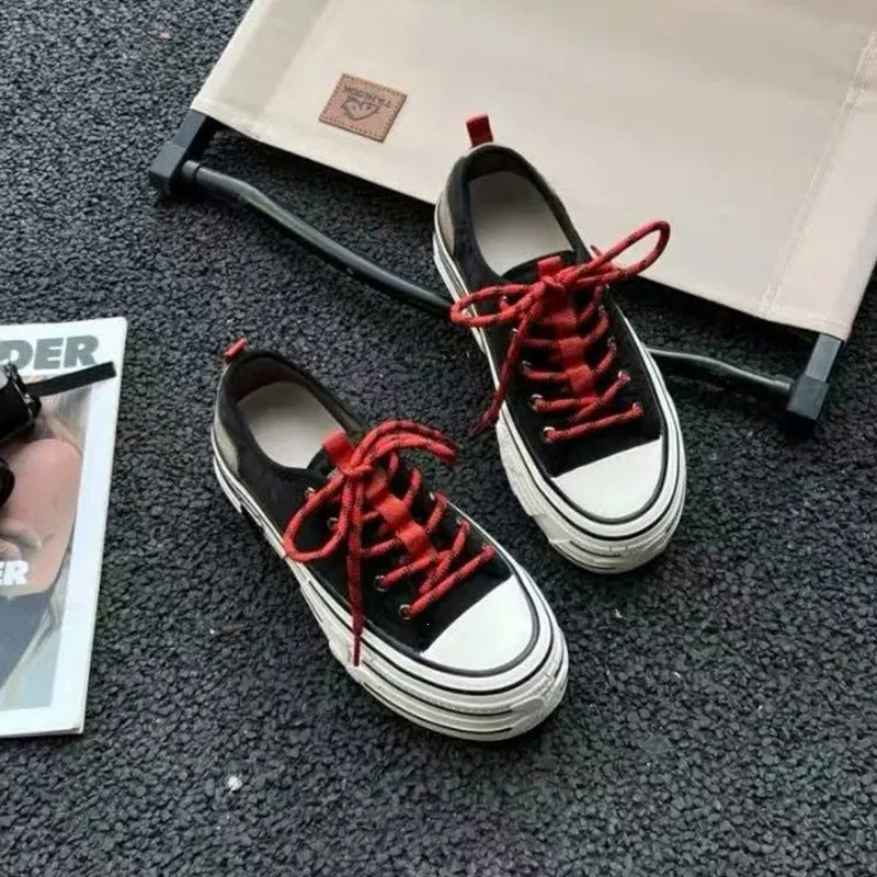 Women's Jack Purcell White Spring Thick Bottom Hight Increasing Board Versatile Men's Shoes