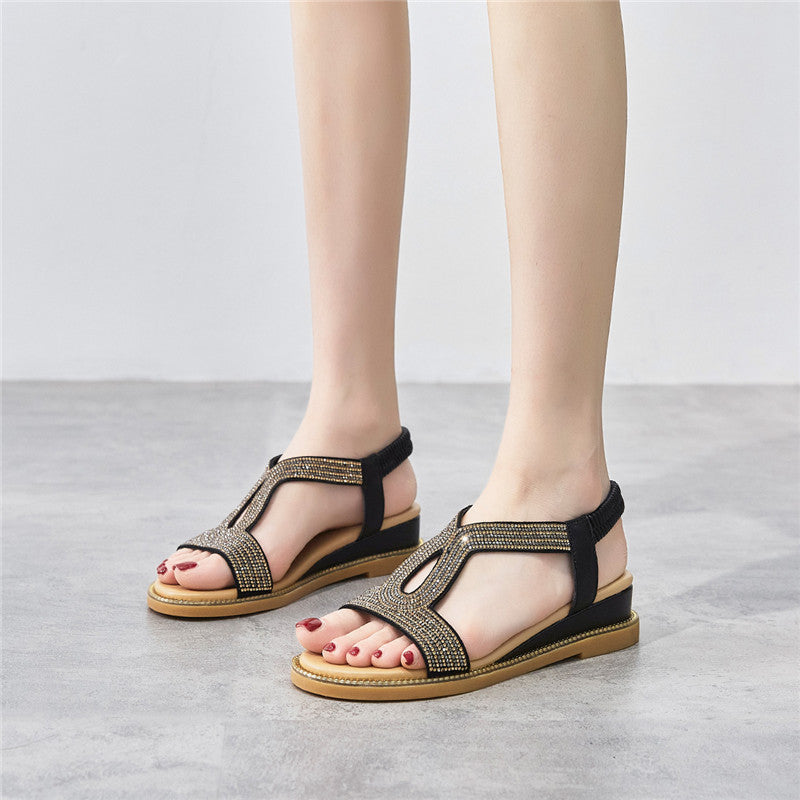 Women's Rhinestone Summer Fashion Fairy Style Comfortable Sandals