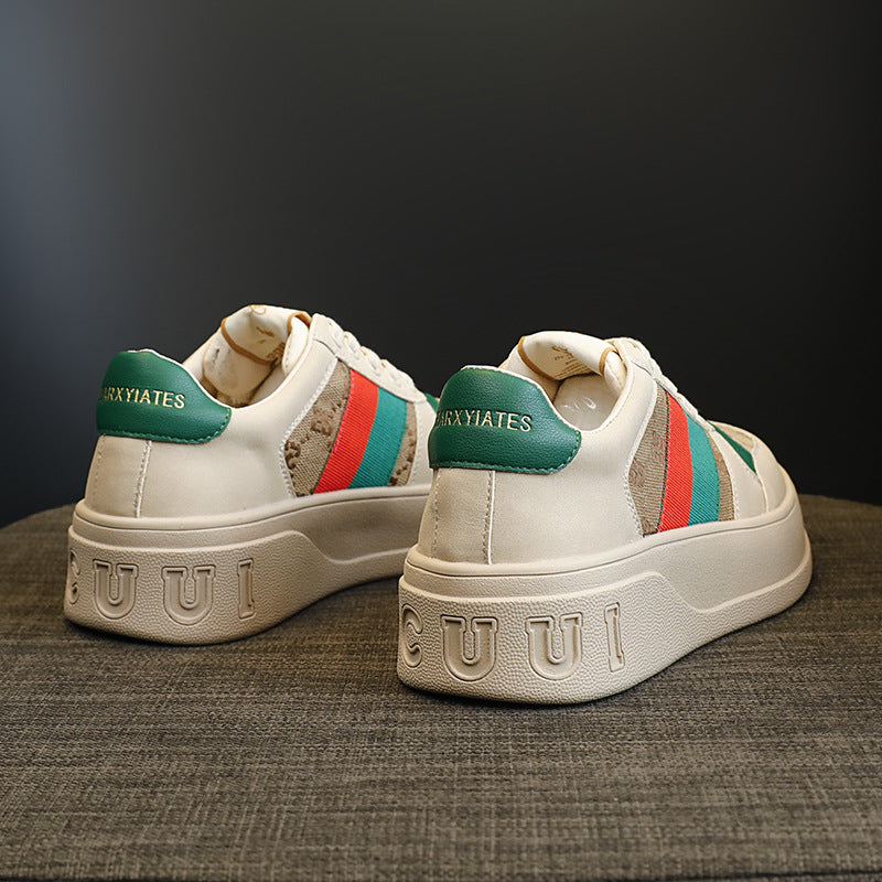 Women's Dirty Spring Genuine Platform Sports Leisure Sneakers