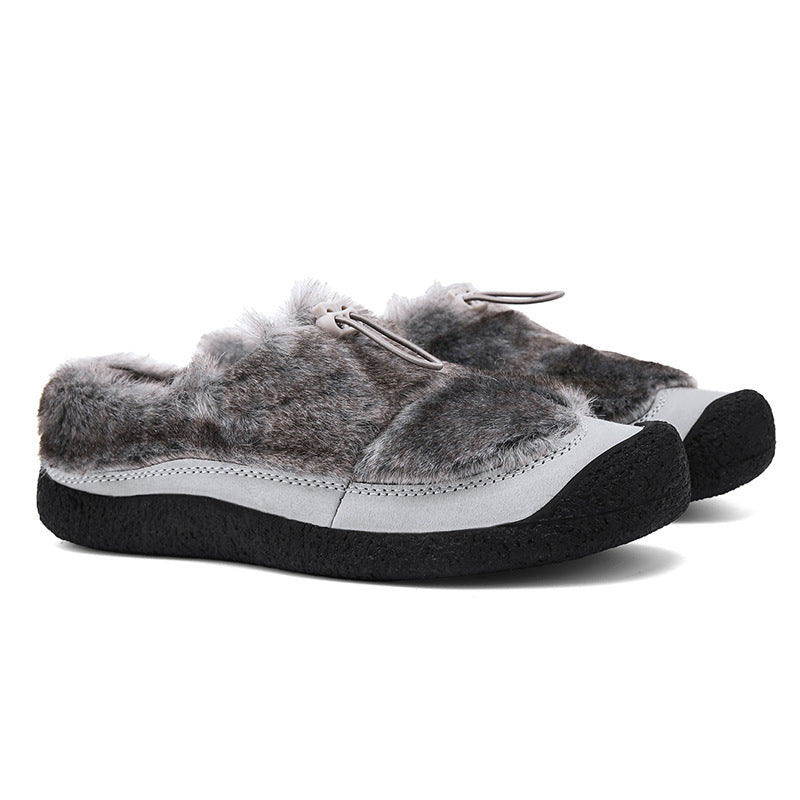 Women's Soft Bottom Cohen Small Sheep Hooves Cotton Warm Slip-on Women's Shoes