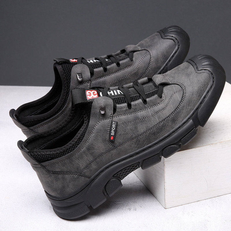 Men's Spring Genuine Outdoor Sports Hiking Comfortable Sneakers