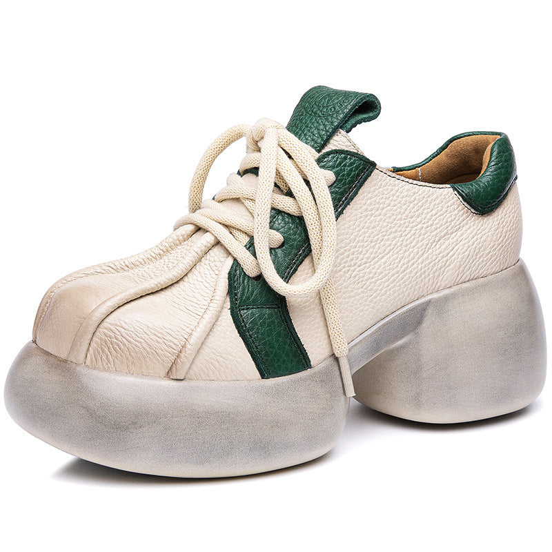 Women's Platform High Spring Retro Handmade Versatile Casual Shoes