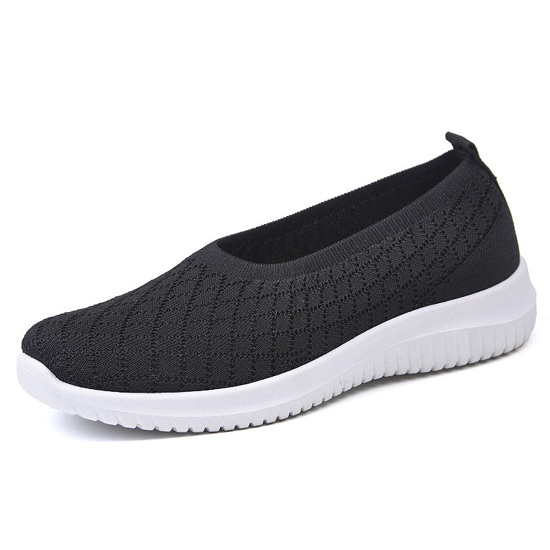 Women's Slip-on Oversized Flat Breathable Lightweight Low-cut Casual Shoes