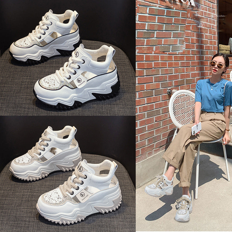 Women's Dad Summer Lightweight Height Increasing Insole Casual Shoes