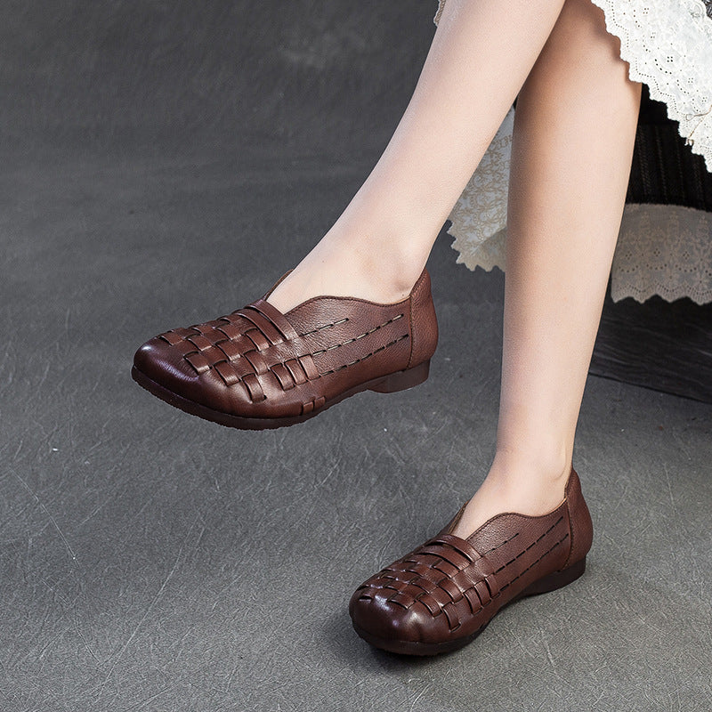 Women's Shu Hand-woven Brushed Retro Breathable Comfortable Sandals