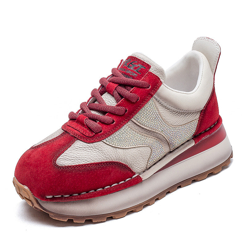 Women's & Men's Pumps Front Color Matching Light Diamond Trendy Casual Shoes