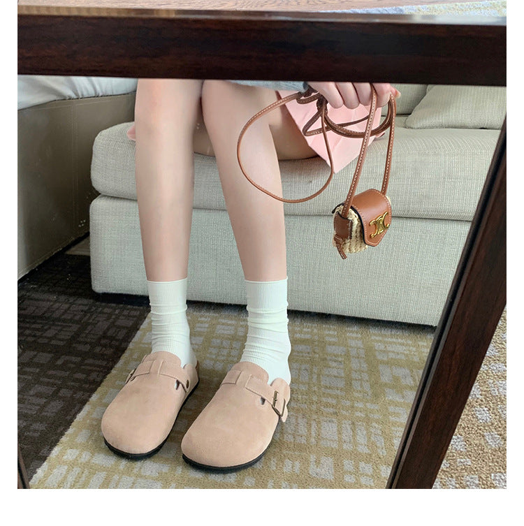 Women's Half Thick Bottom Toe Cap Increased Slippers