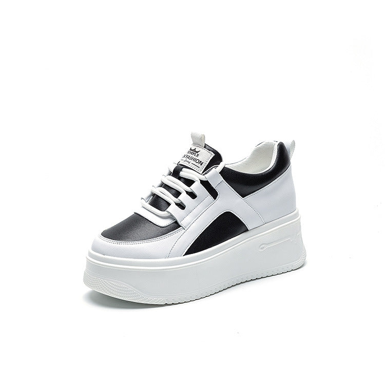 Women's White Spring Single-layer Fashionable Platform Comfortable Casual Shoes