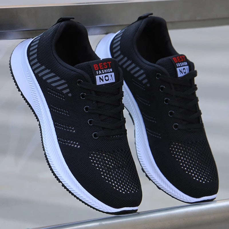 Men's Breathable Versatile Trendy Flying Woven Tennis Casual Shoes