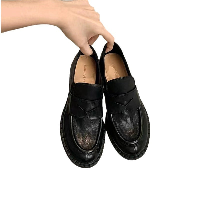 Women's Mom Retro British Style Pumps Imported Loafers