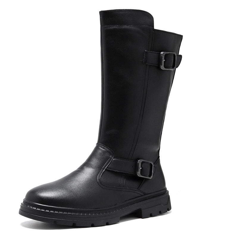 Men's High Top Martin Genuine Knee-high Knight Boots