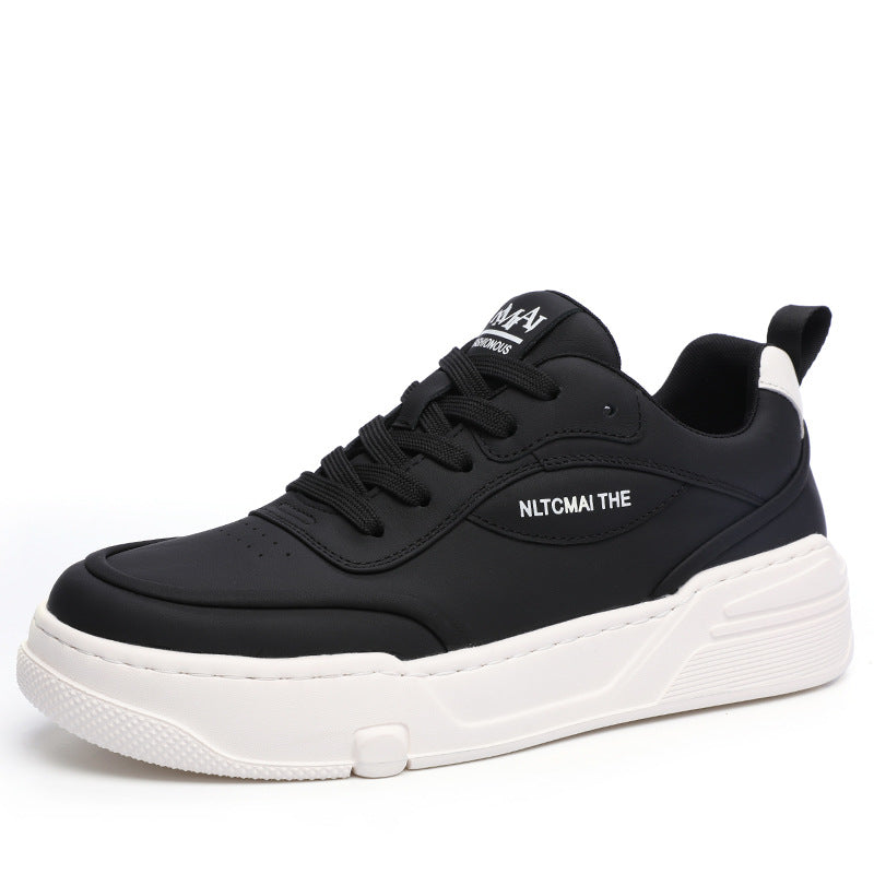 Men's Autumn First Layer Cowhide Board Sports Sneakers