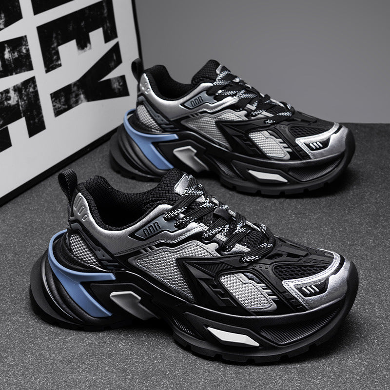 Men's Nail Style Dad Thick Bottom Retro National Trend Mesh Breathable Men's Casual Shoes