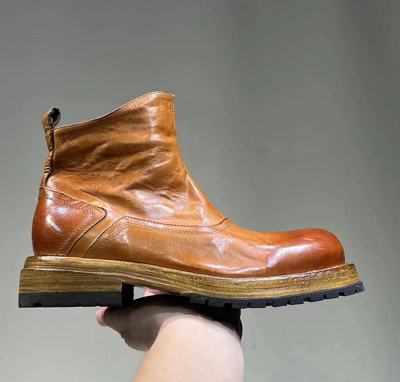 Men's Horse Washed Worn Sole Martin Live Boots
