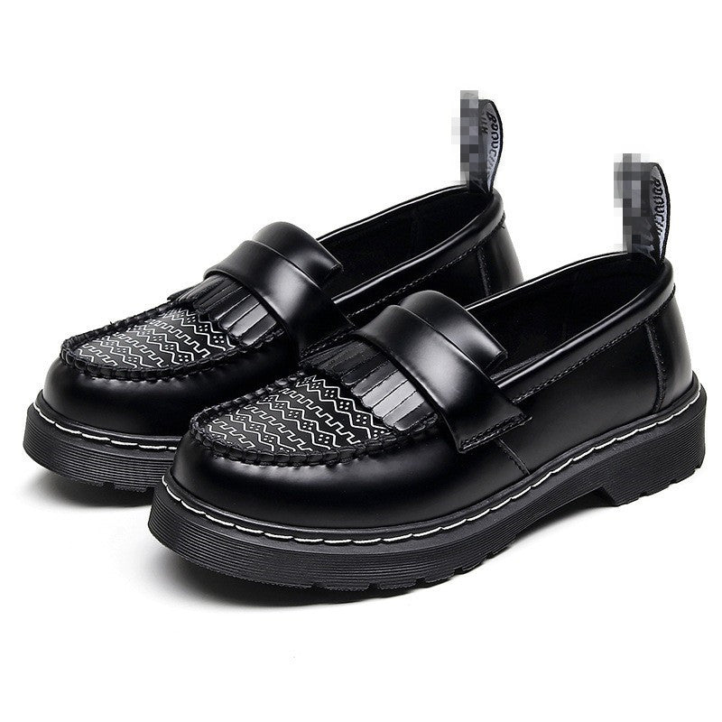 Women's Genuine Martin British Style Iti Round Loafers