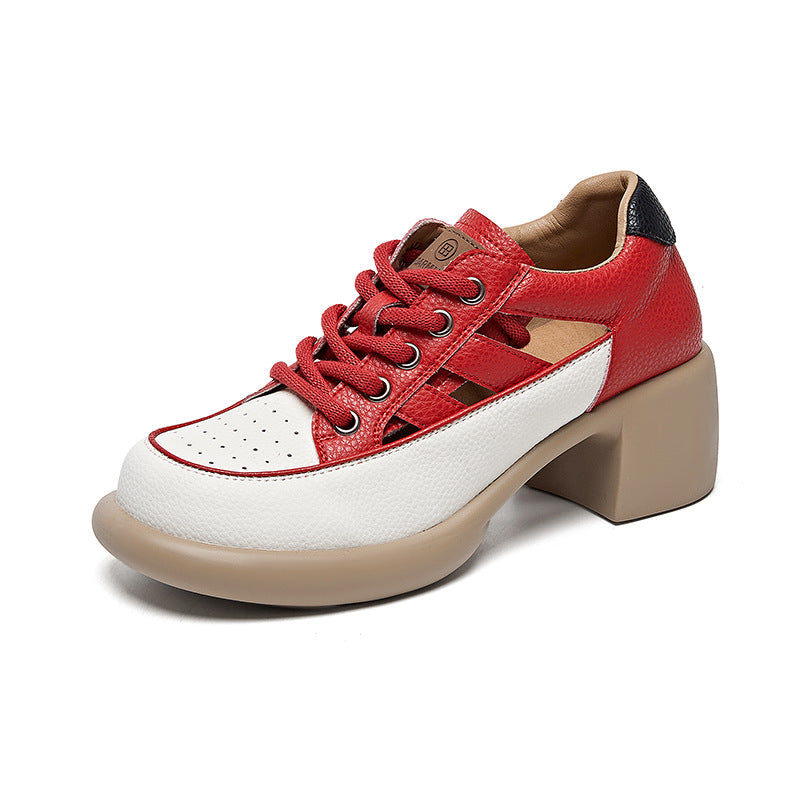 Women's Dress Breathable French Style Beautiful High-heeled Casual Shoes