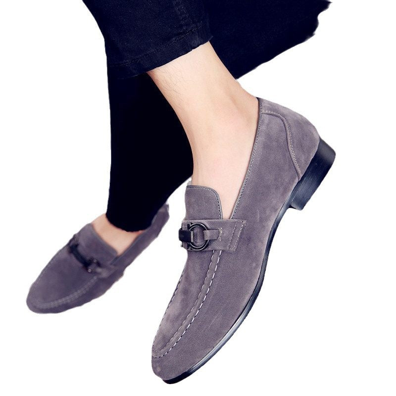Men's Spring Plus Size Matte Pumps Slip-on Casual Shoes