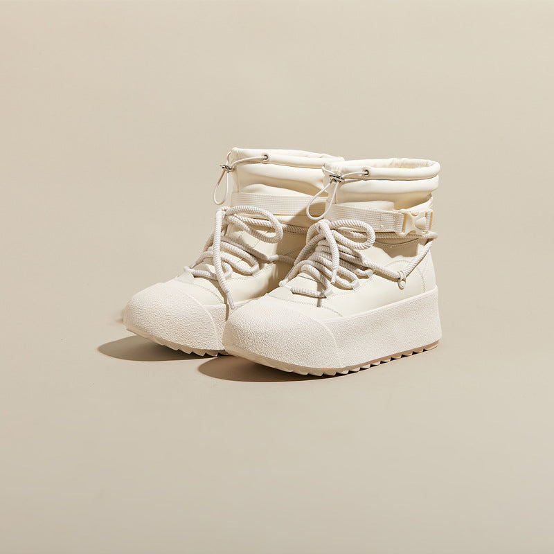 Women's Height Increasing Insole Winter Thick Bottom Snow Boots