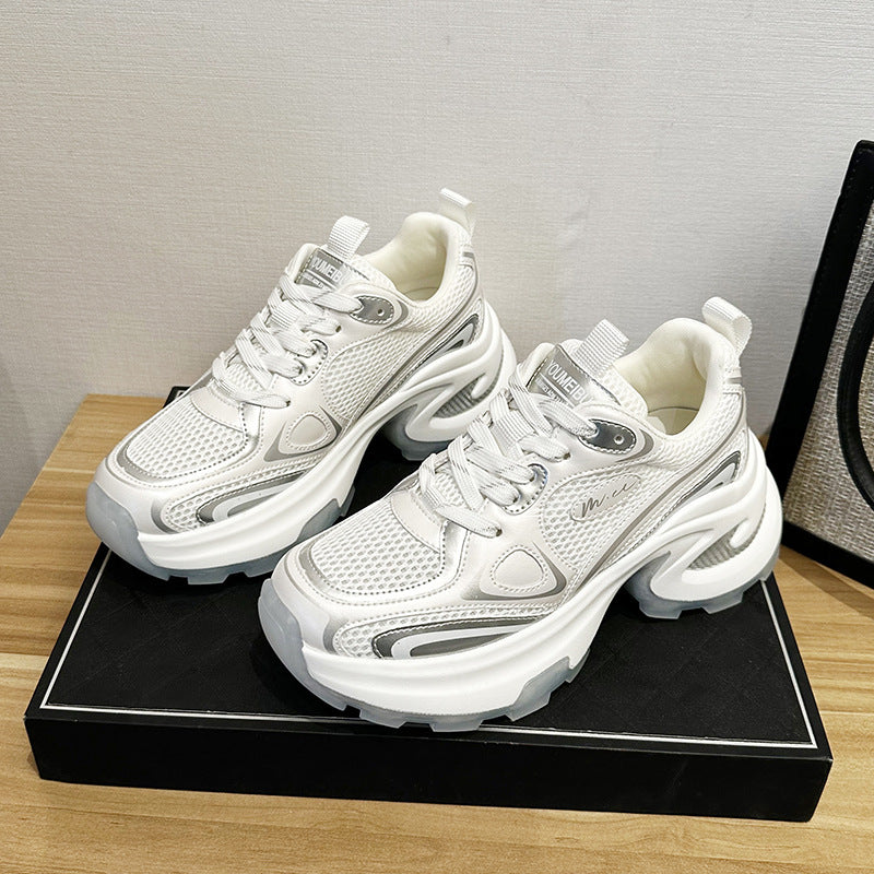 Women's Dad Fashionable Summer Korean Style Thick Sneakers