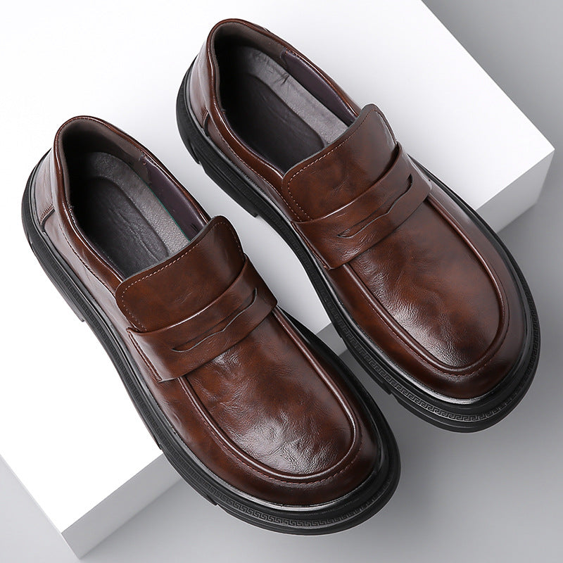 Men's Breathable Formal Suit Business Slip-on Trendy Leather Shoes