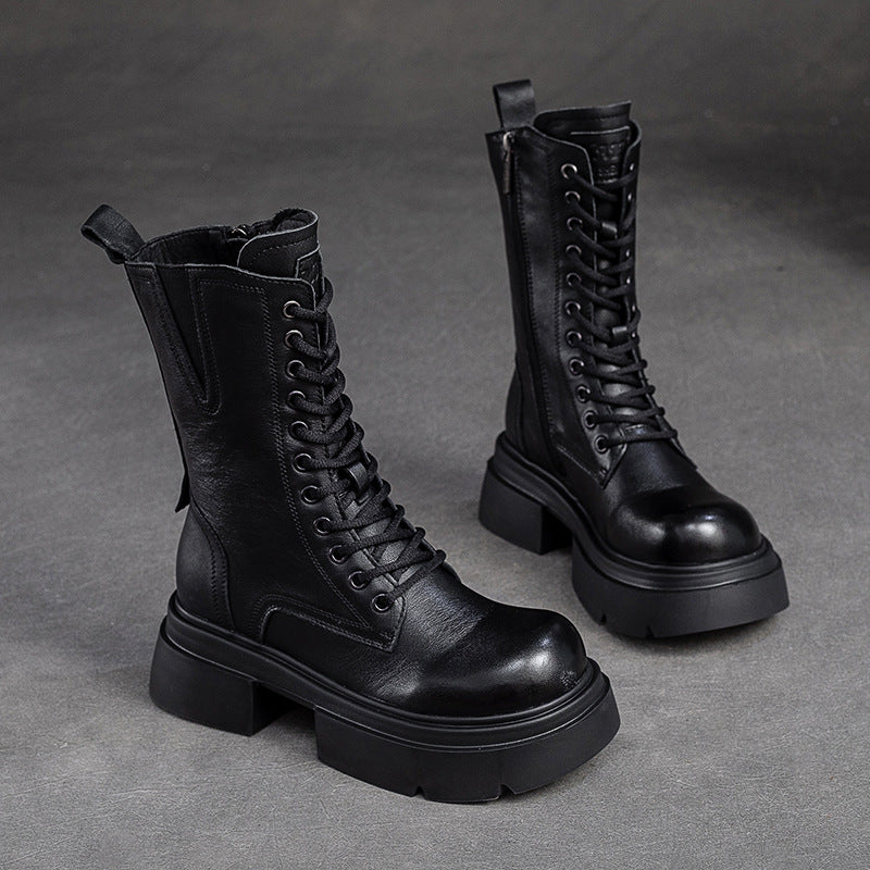 Women's Shu Side Zipper Fashion Martin Trendy Boots