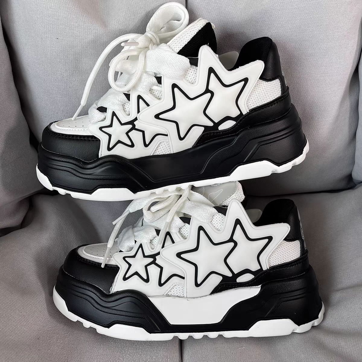 Men's Design Platform Height Increasing Bread National Casual Shoes