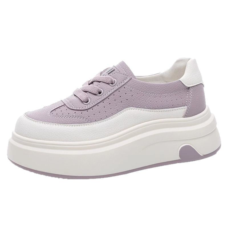 Women's Genuine Breathable Summer Thick Bottom Heightened Easy Wear Versatile Casual Shoes