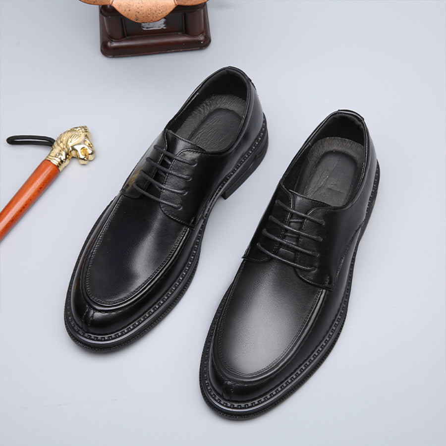 Men's Retro Green Fashion Rubber Soft Bottom Leather Shoes