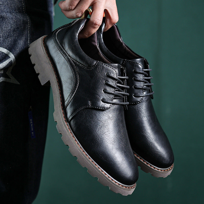 Men's Martin Summer British Style Retro Leather Shoes
